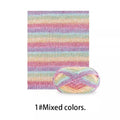Variegated Multi-Color Yarn for Hand Knitting & Crochet
