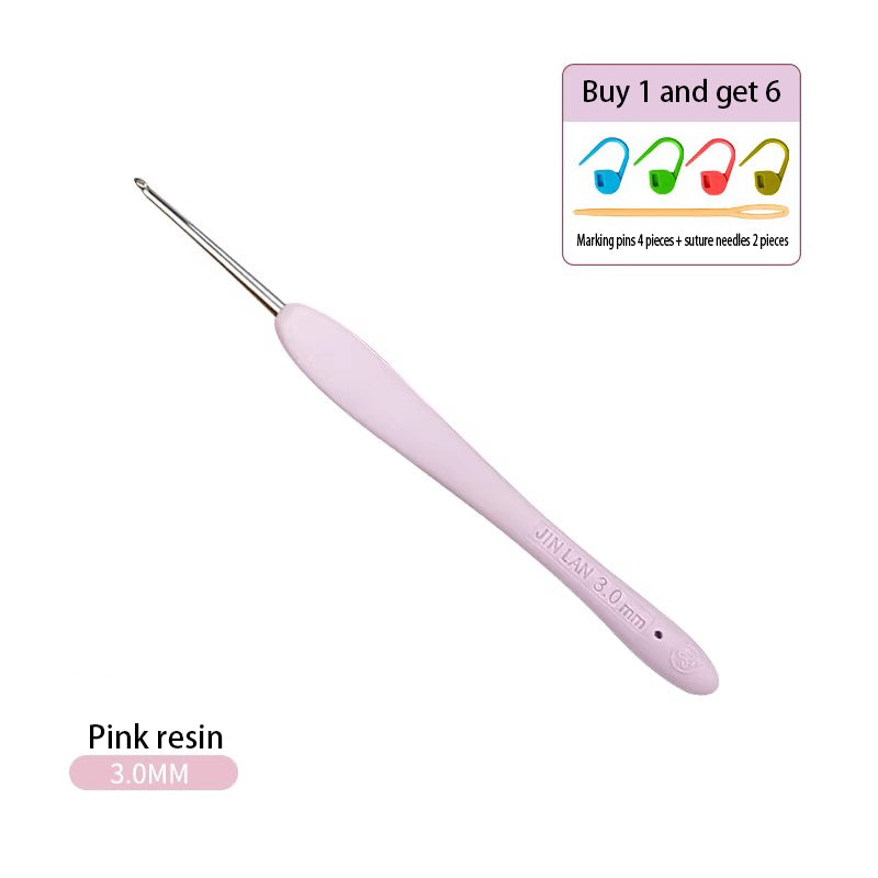 Soft Grip Crochet Hooks Stainless Steel Needles